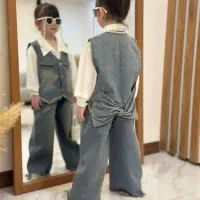 لباس سه تیکه جین بچه گانه