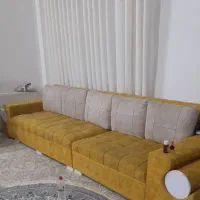 یک دست مبل ۵ نفره باجلومبلی|مبلمان خانگی و میز عسلی|لنگرود, |دیوار