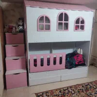 تخت خواب دو طبقه نوجوان مدل ویلایی