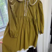 پیراهن رنگ خردلی کاملا نو|لباس|ساری, |دیوار