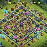 کلش اف کلنز تان ۱۵ تقریبا مکس بجز دیوار