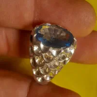 انگشتر نقره توپاز لندن اصل|جواهرات|اهواز, پادادشهر|دیوار