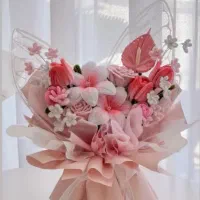 دسته گل ماندگار مناسب انواع مراسم ها و تولد|گل مصنوعی|خرم‌آباد, |دیوار