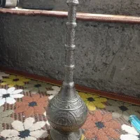 ظرف گلاب پاشا نقره ای قدیمی|کلکسیون اشیاء عتیقه|لنگرود, |دیوار