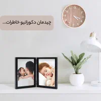 قاب عکس کتابی 2 تکه تاشو مشکی|تابلو، نقاشی، عکس|کرج, کوی کارمندان جنوبی|دیوار