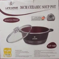 قابلمه سرامیکی چدن لایف اسمایل سایز 36
