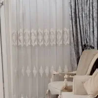 پرده حریر شیشه ای ترک