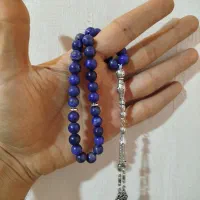 انواع تسبیح لاجورد نگین مهره منشور لاجورد افغان