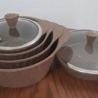 سرویس قابلمه گرانیتی روکش سرامیکی ۱۰تکه بوش آلمان