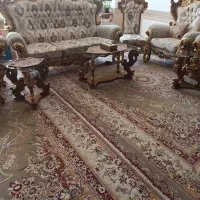 مبل سلطنتی به همراه میز وگل میز