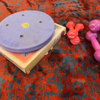 چرخونک حلقه شکم پهلو دمبل