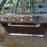 اجاق رو استیل پنج شعله طرح فر