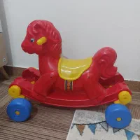 اسباب بازی اسب دوکاره چرخ دار و راکر