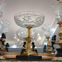 سه تیکه کریستال برنزی