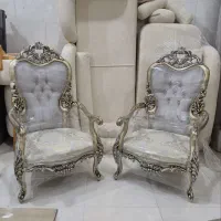 مبلمان سلطنتی 7نفره چوب راش بامیزو عسلی|مبلمان خانگی و میز عسلی|اندیشه, اندیشه فاز ۴|دیوار