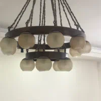 لوستر تمام چوب کلاسیک|لوستر و چراغ آویز|فردیس, فردیس|دیوار