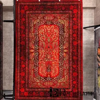 فرش کسرا ۱۲۰۰شانه تراکم ۳۶۰۰ مدل پرلا قرمز