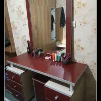 تخت دونفره.اینه کنسول.پاتختی
