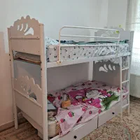 تخت دو نفره فلزی|تخت و سرویس خواب|قم, پردیسان|دیوار