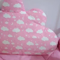 روتختی  و کوسن و بالشت تم ابر و ستاره سالم و تمیز|سرویس روتختی|باغستان, |دیوار