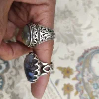 انگشتر نقره شجر و باباقوری عتیقه