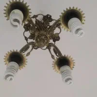 لوستر برنزی قدیمی ۶شاخه