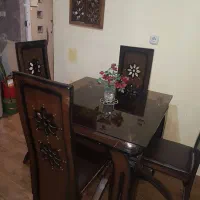 میز و صندلی ناهار خوری ۴ نفره و صندلی فرحی