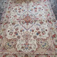 فرش تبریز گل ابریشم
