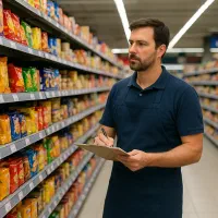 مسئول چیدمان و خرید سوپرمارکت