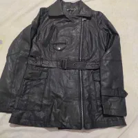 کاپشن چرم بلند