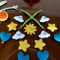 اویز تخت کودک مدل اسمان|اسباب و اثاث بچه|قرچک, میرزائی شمالی|دیوار