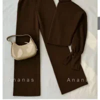 ست بافت کراپ و شلوار۴۵۰