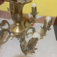 لوستر برنجی درحدمو|لوستر و چراغ آویز|اصفهان, قائمیه|دیوار