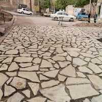 اجرای سنگ فرش وسنگ چینی زیر فنداسیون ودیوار|خدمات پیشه و مهارت|قم, باجک دو|دیوار