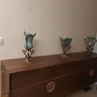 ۳ عدد جام برنز و چینی