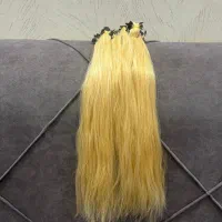 مو بلوند مو طبیعی ۲۰۰شاخه مومشکی موی طبیعی