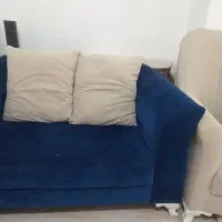 مبل ۴ نفره و ویترین سفید|مبلمان خانگی و میز عسلی|صومعهسرا, |دیوار