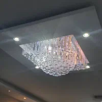 لوستر کریستال کنترلی|لوستر و چراغ آویز|کرج, گوهردشت|دیوار