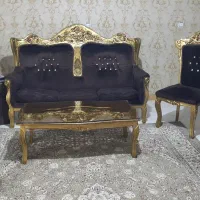 مبل سلطنتی 9نفره/استیل/3عدد جلومبلی|مبلمان خانگی و میز عسلی|کرج, کوی زنبق|دیوار