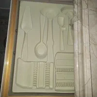 کنسول جاقاشقی سه طبقه طرح سنگی فروش|آب‌چکان و نظم‌دهنده ظروف|الیگودرز, |دیوار