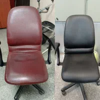 تعمیرات صندلی اداری و آرایشگاه جک، روکش چرم، چرخ