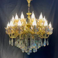 تولیدی لوسترهای برنز رستمی .لوستر ۲۰ شعل.ه برنز|لوستر و چراغ آویز|نظرآباد, نظرآباد|دیوار