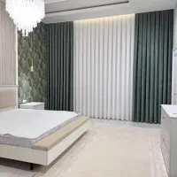 پرده پذیرایی با دستک قدی|پرده، رانر، رومیزی|مشهد, آزادشهر|دیوار