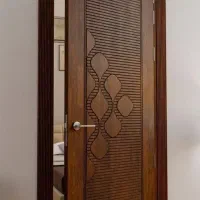 درب اتاق چوبی ضدآب ،پی وی سی،دورکوب،چهارچوب، وکیوم