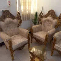 مبل سلطنتی ۷نفره  طلایی درجه یک|مبلمان خانگی و میز عسلی|ازنا, |دیوار