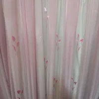 لوستر حوبابی ۲ شاخه در حد نو ۳۰۰تومن و پرده۸۰۰|لوستر و چراغ آویز|مشهد, شهرآرا|دیوار