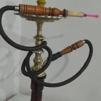 یک عدد قلیان برنجی اصل در شوط|کلکسیون و سرگرمی|شوط, |دیوار