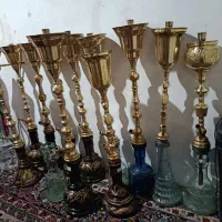 قلیان تنه عربی کافه ای کامل۳۵۰۰ قلیون برنجی