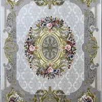 فرش شاهین درباری زمینه ساده/لاکی|فرش|شیراز, لاله|دیوار