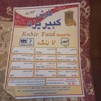 یک جفت فرش 9 متری ماشینی سالم و تمیز کبیر یزد|فرش|یزد, |دیوار